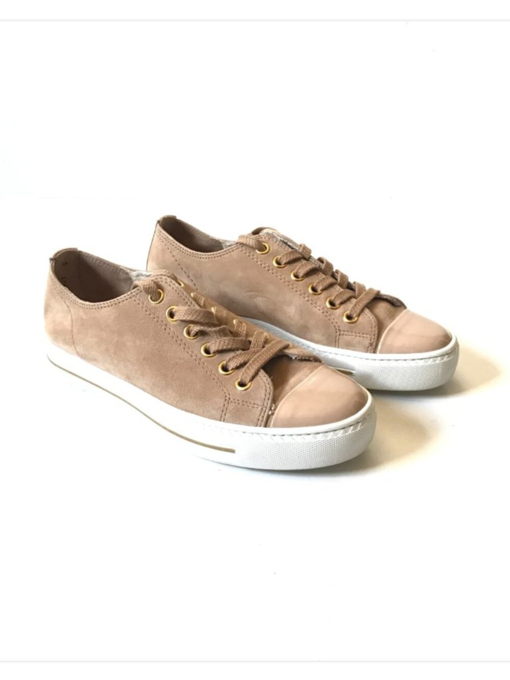 NEW Paul Green Sophie Low Top Sneakers Trainers Womens 5 7.5 Sahara Tan Lace Up - Picture 5 of 13